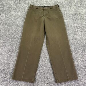 Dockers Premium Pants Mens 36x32 Brown Relaxed Straight Chino Casual Workwear